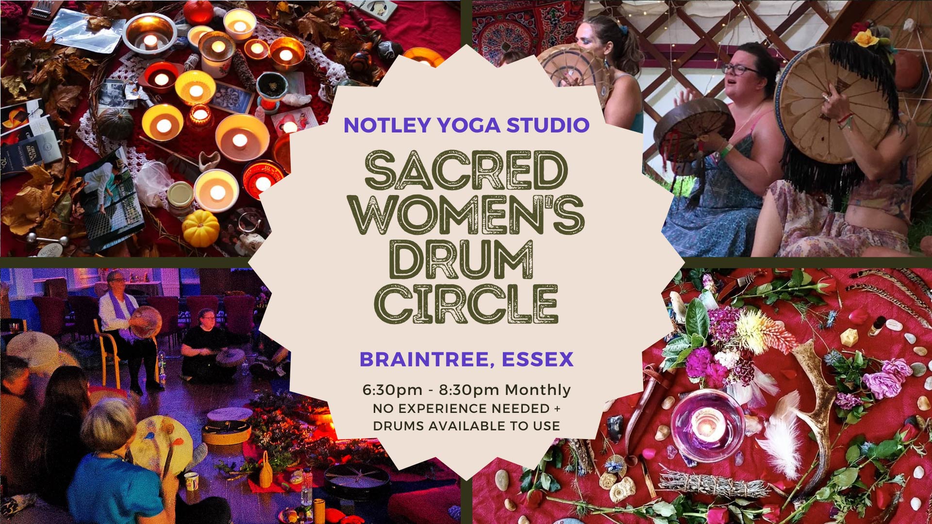 TheDrumWoman-SacredWomensDrumCircle-Notley-Yoga-Studio-Braintree-Essex